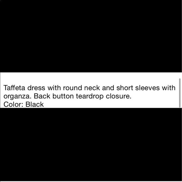 Black combination taffeta dress - Picture 10 of 10